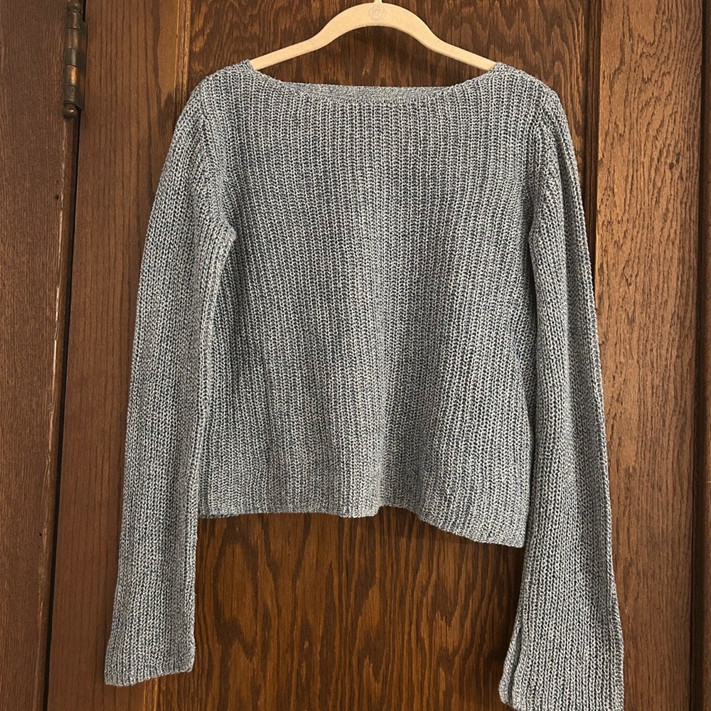 Women's Blue Knit Sweater